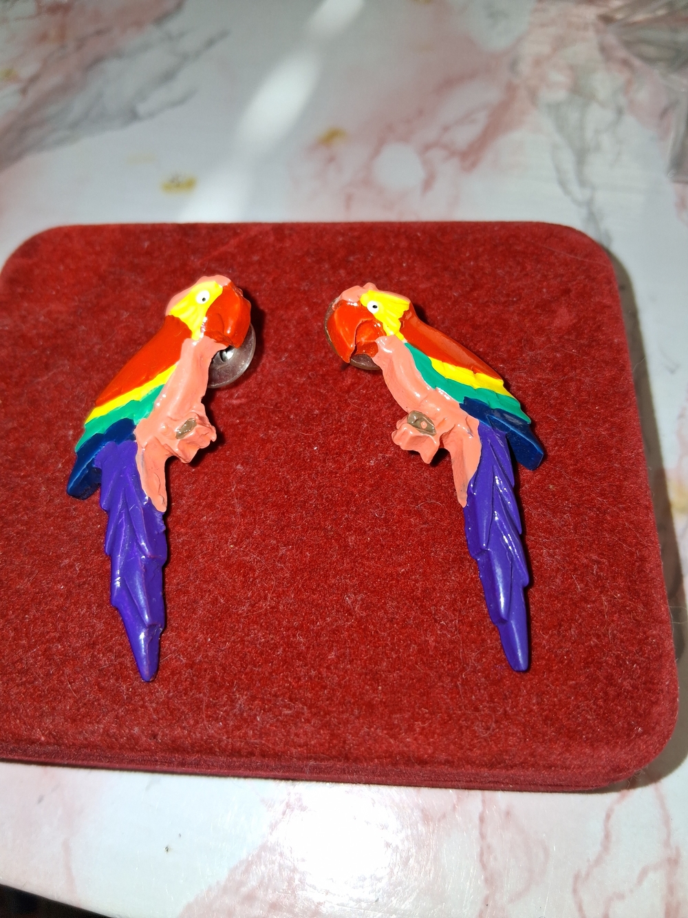 Colorful Parrot Bird  Earrings - Multicolor
